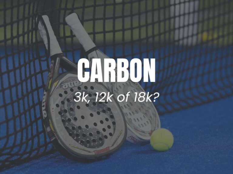 Carbon padel rackets
