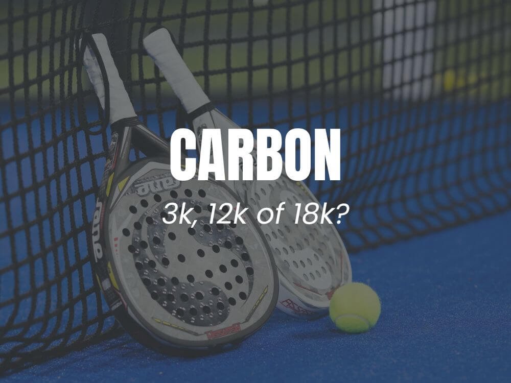 Carbon padel rackets