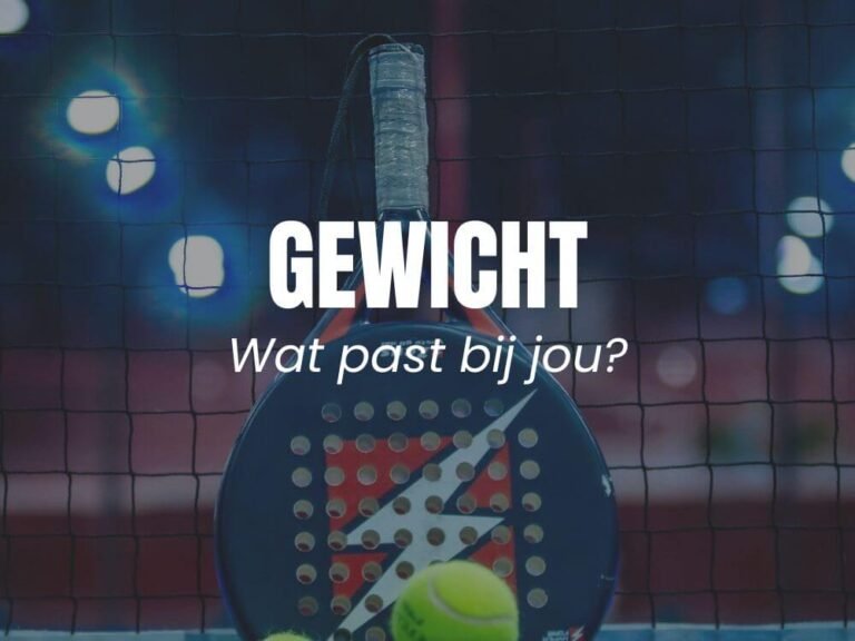 Gewicht padel racket
