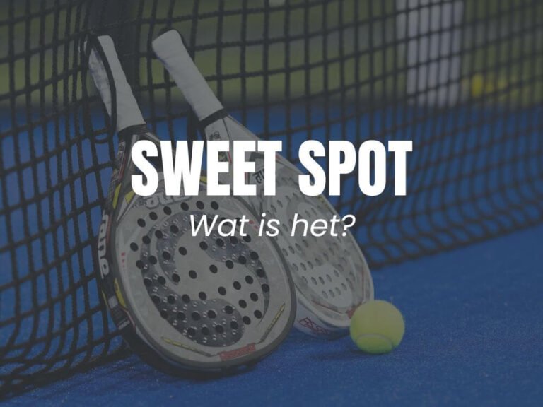 Padel racket sweet spot